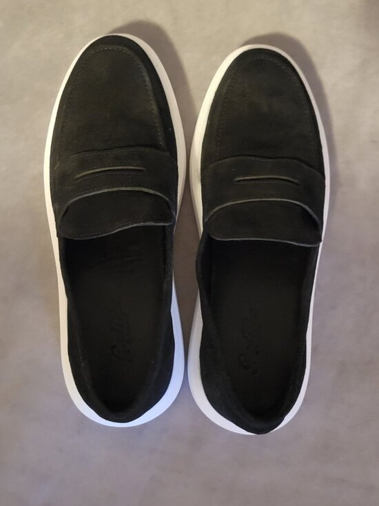 Good Man Brand Legend Loafer Black Suede Penny Dress Sneakers Men\'s Size 10 main image 6